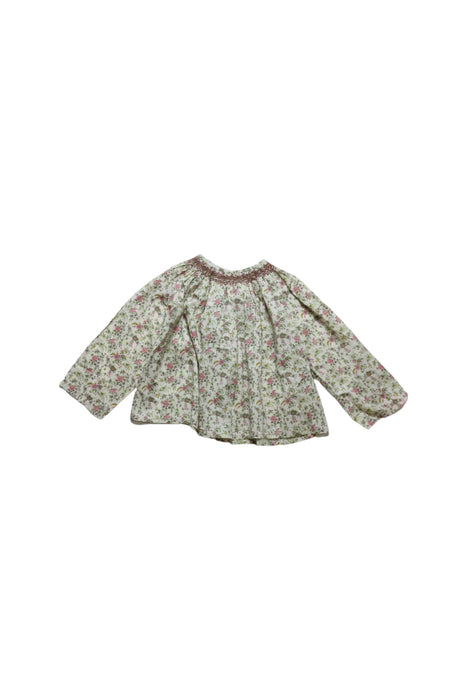 A Ivory Long Sleeve Tops from Bonpoint in size 2T for girl. (Front View)