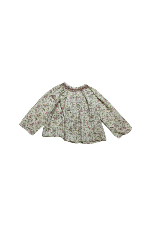 A Ivory Long Sleeve Tops from Bonpoint in size 2T for girl. (Front View)