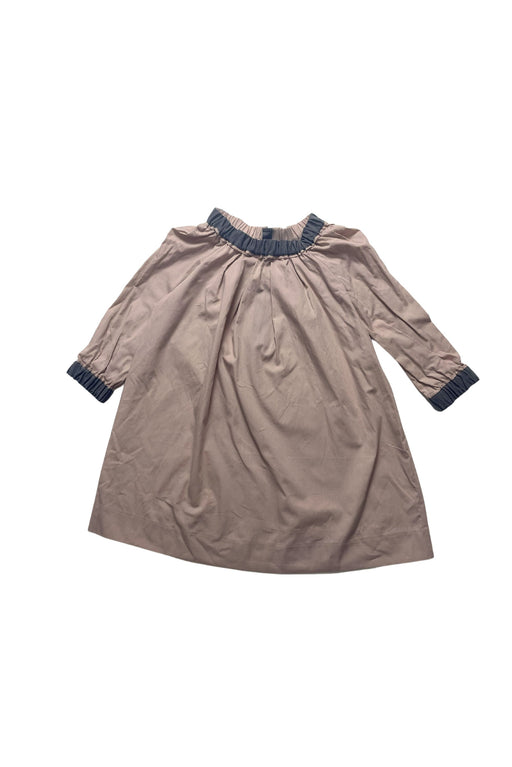 A Pink Long Sleeve Dresses from Bonpoint in size 4T for girl. (Front View)