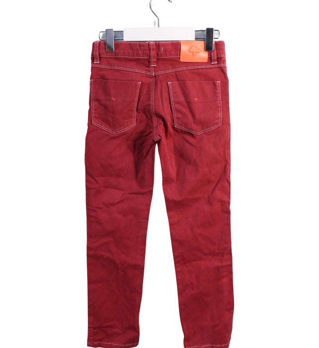 A Red Casual Pants from Belly Bandit in size 6T for girl. (Back View)