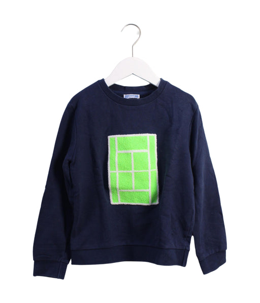 A Blue Sweatshirts from Jacadi in size 8Y for boy. (Front View)