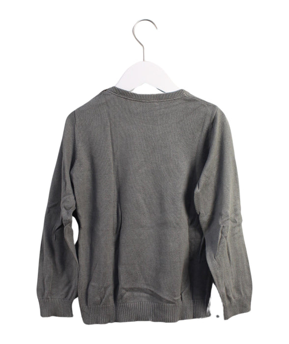 A Grey Knit Sweaters from Mini Rodini in size 5T for boy. (Back View)