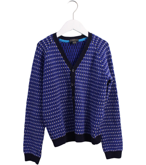 A Blue Cardigans from Velveteen in size 8Y for girl. (Front View)