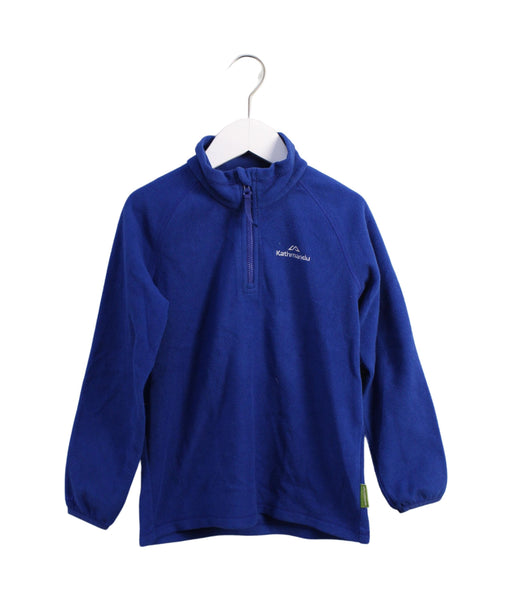 A Blue Sweatshirts from Kathmandu in size 6T for boy. (Front View)