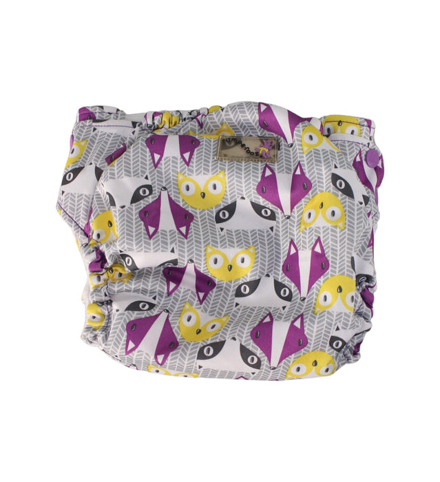 A Grey Swim Diapers from Rumparooz in size O/S for neutral. (Back View)