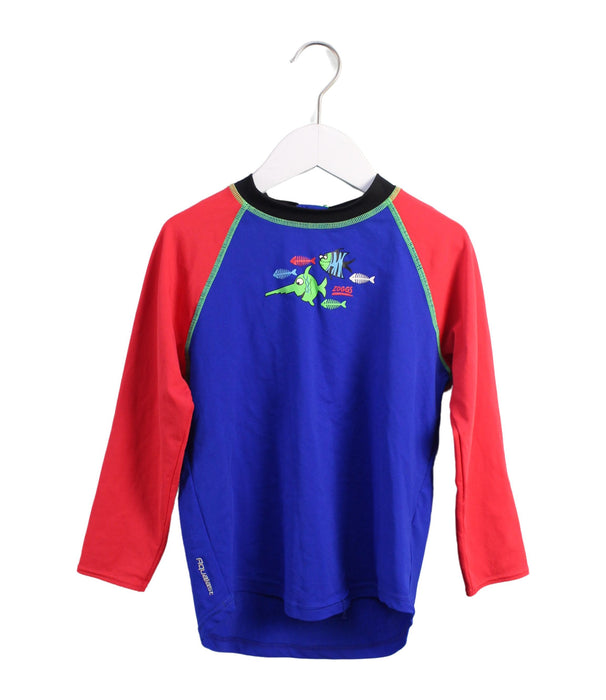 A Blue Rash Guards from Zoggs in size 6T for boy. (Front View)