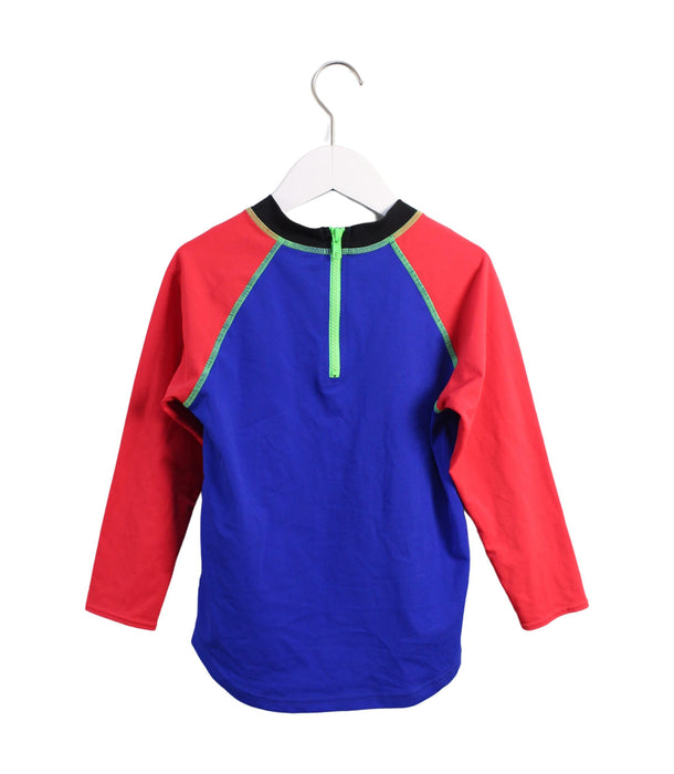 A Blue Rash Guards from Zoggs in size 6T for boy. (Back View)