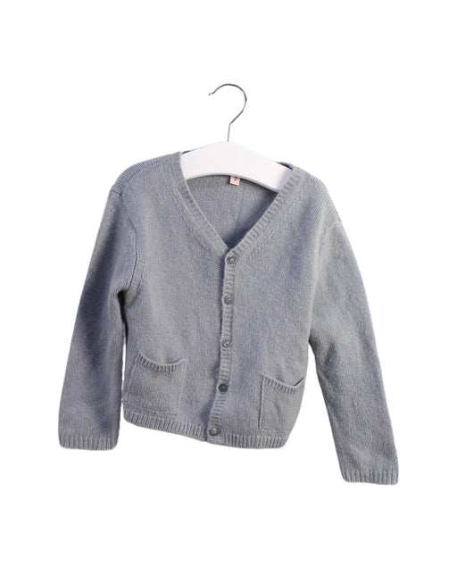 A Grey Cardigans from Bonpoint in size 2T for girl. (Front View)