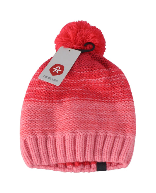 A Red Winter Hats from Color Kids in size O/S for neutral. (Front View)