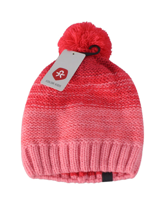 A Red Winter Hats from Color Kids in size O/S for neutral. (Front View)
