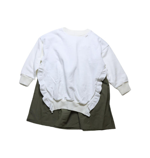 A White Sweater Dresses from FITH in size 5T for girl. (Front View)