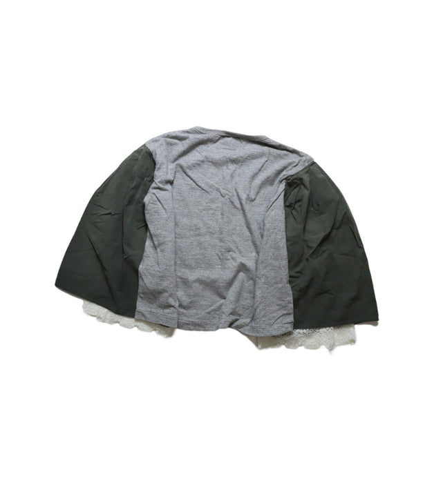 A Grey Long Sleeve Tops from Go to Hollywood in size 10Y for girl. (Back View)