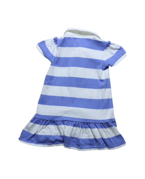 A Blue Short Sleeve Dresses from Ralph Lauren in size 6-12M for girl. (Back View)