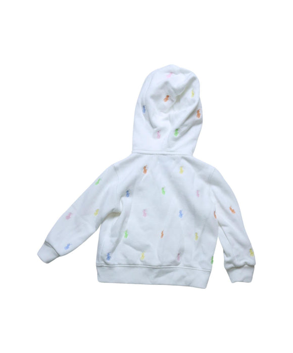 A White Hooded Sweatshirts from Ralph Lauren in size 12-18M for girl. (Back View)