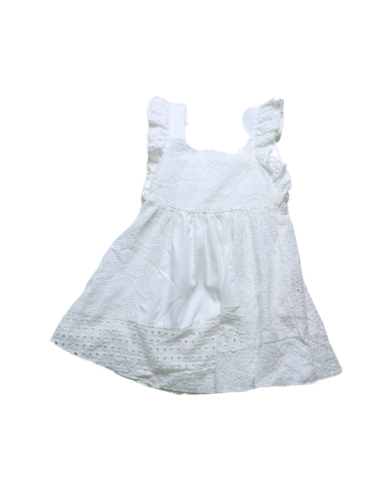 A White Sleeveless Dresses from Nicholas & Bears in size 6-12M for girl. (Front View)