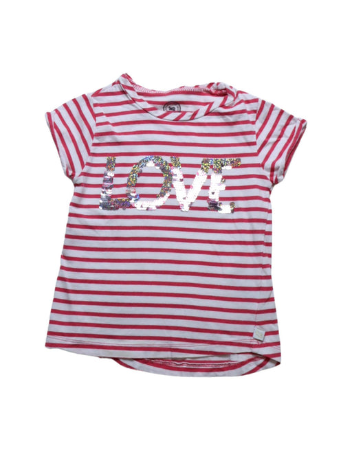 A Pink Short Sleeve T Shirts from La Compagnie des Petits in size 3T for girl. (Front View)