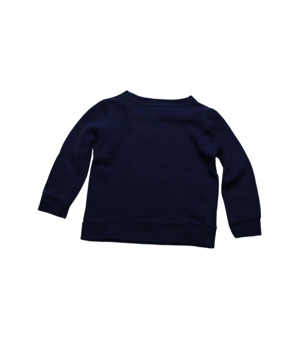 A Navy Crewneck Sweatshirts from Seed in size 4T for girl. (Back View)