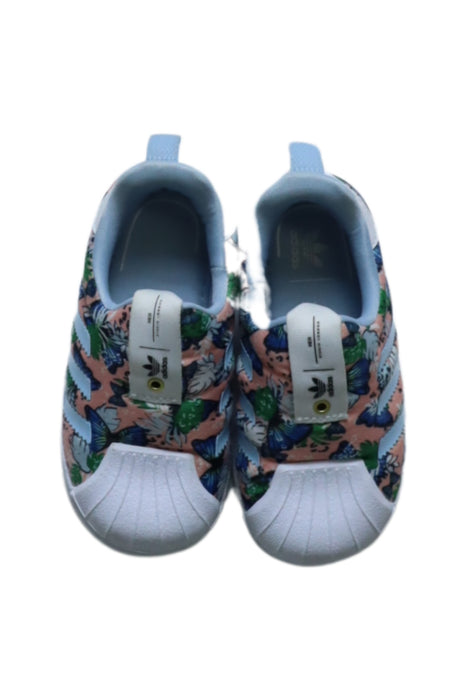 A Pink Sneakers from Adidas in size 18-24M for girl. (Back View)