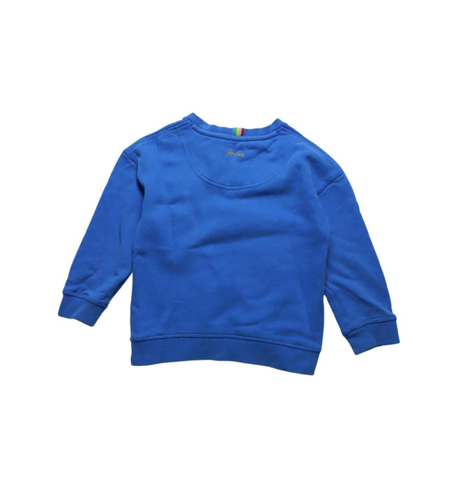 A Blue Crewneck Sweatshirts from Joules in size 4T for boy. (Back View)