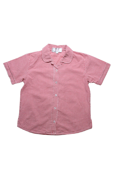 A Red Short Sleeve Tops from Kellett School in size 3T for girl. (Front View)