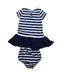 A Navy Dress Sets from Ralph Lauren in size 6-12M for girl. (Back View)