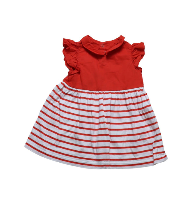 A Orange Short Sleeve Dresses from Jacadi in size 6-12M for girl. (Front View)