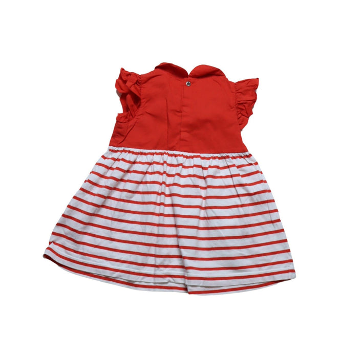 A Orange Short Sleeve Dresses from Jacadi in size 6-12M for girl. (Back View)