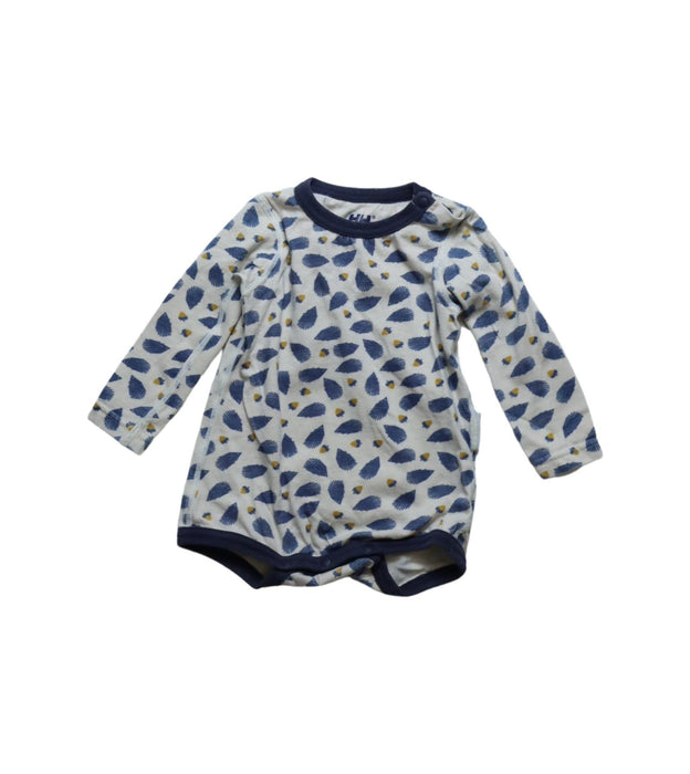 A Beige Long Sleeve Bodysuits from Helly Hansen in size 12-18M for girl. (Front View)