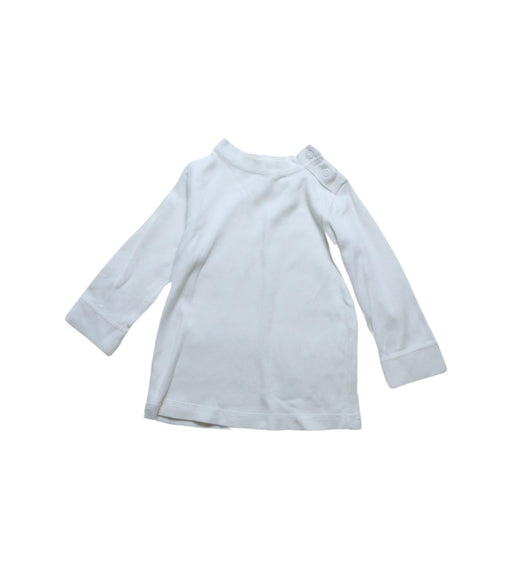 A White Long Sleeve T Shirts from Mides in size 6-12M for neutral. (Front View)