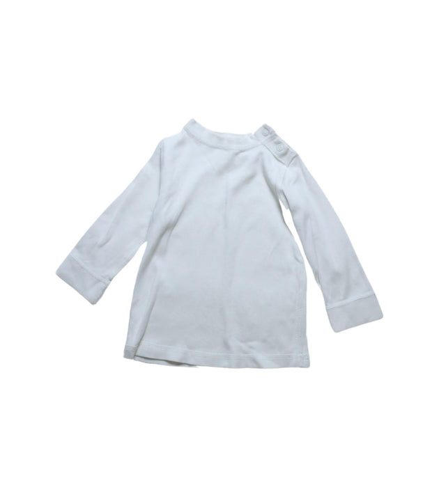 A White Long Sleeve T Shirts from Mides in size 6-12M for neutral. (Front View)