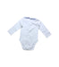 A White Long Sleeve Bodysuits from Jacadi in size 6-12M for girl. (Back View)