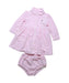 A Pink Dress Sets from Ralph Lauren in size 6-12M for girl. (Front View)