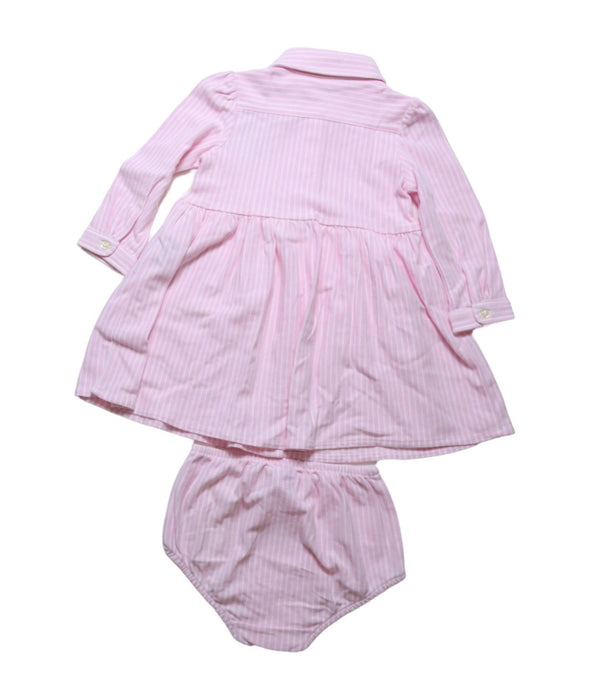 A Pink Dress Sets from Ralph Lauren in size 6-12M for girl. (Back View)