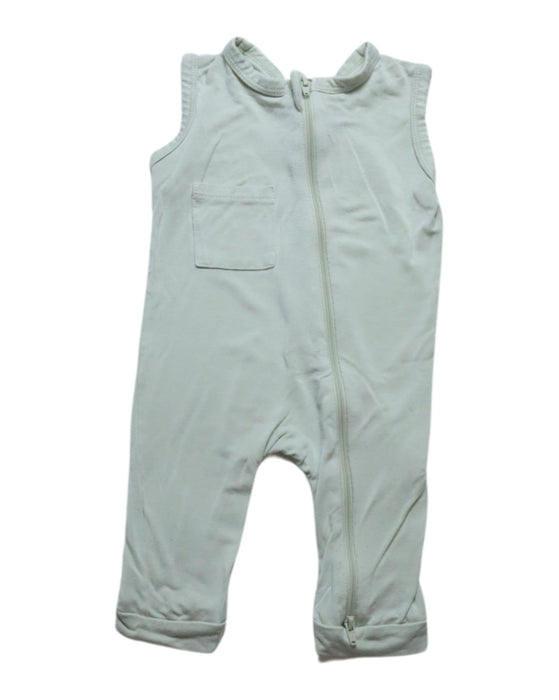 A Green Sleeveless Jumpsuits from Kyte Baby in size 3-6M for girl. (Front View)