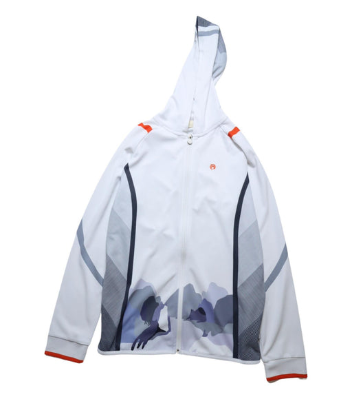 A White Lightweight Jackets from Momonittu in size 14Y for boy. (Front View)