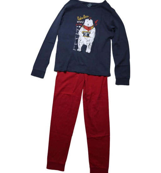 A Navy Pyjama Sets from La Compagnie des Petits in size 12Y for boy. (Front View)