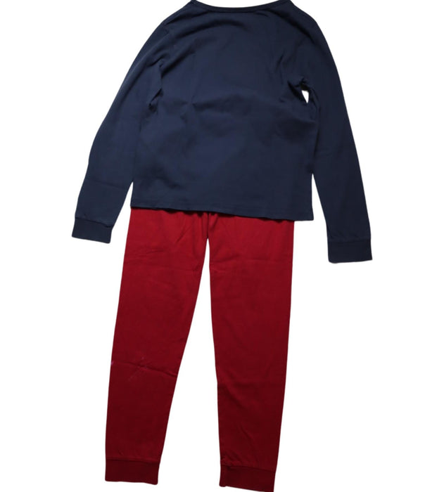 A Navy Pyjama Sets from La Compagnie des Petits in size 12Y for boy. (Back View)