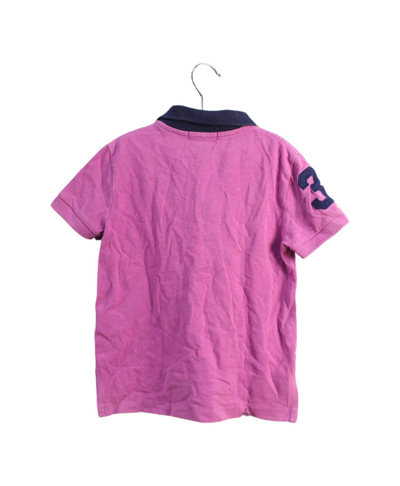 A Pink Short Sleeve Polos from Polo Ralph Lauren in size 2T for boy. (Back View)