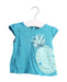 A Blue Short Sleeve Tops from DPAM in size 6-12M for girl. (Front View)