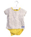 A White Dress Sets from DPAM in size 6-12M for girl. (Front View)