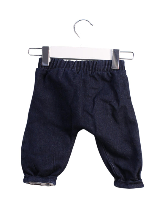 A Blue Jeans from Vertbaudet in size 3-6M for boy. (Back View)