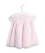 A Pink Short Sleeve Dresses from Chateau de Sable in size 3-6M for girl. (Back View)