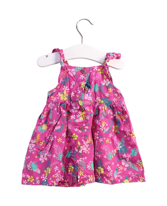 A Pink Sleeveless Dresses from Sergent Major in size 3-6M for girl. (Back View)