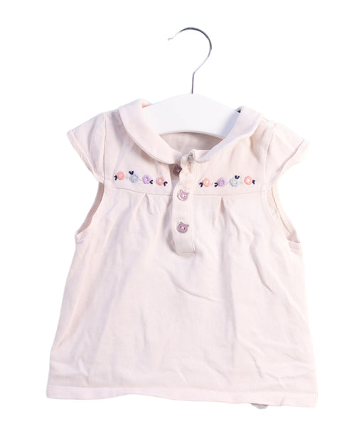 A White Short Sleeve Dresses from Sergent Major in size 12-18M for girl. (Front View)