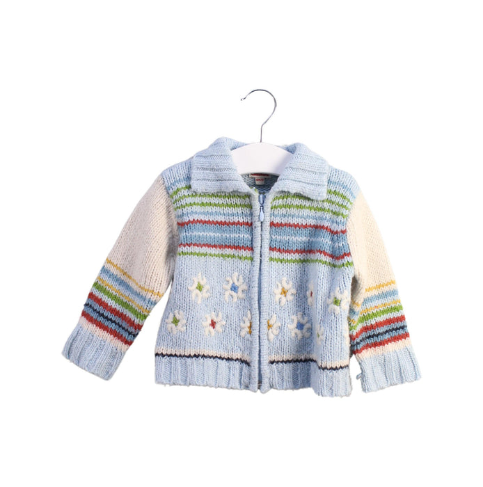 A Blue Knit Sweaters from Catimini in size 12-18M for girl. (Front View)