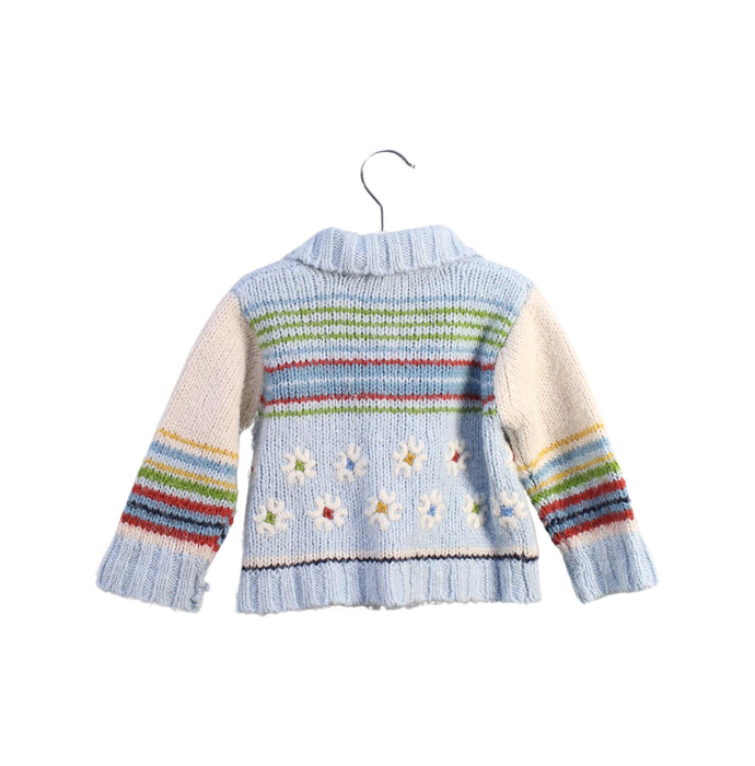 A Blue Knit Sweaters from Catimini in size 12-18M for girl. (Back View)