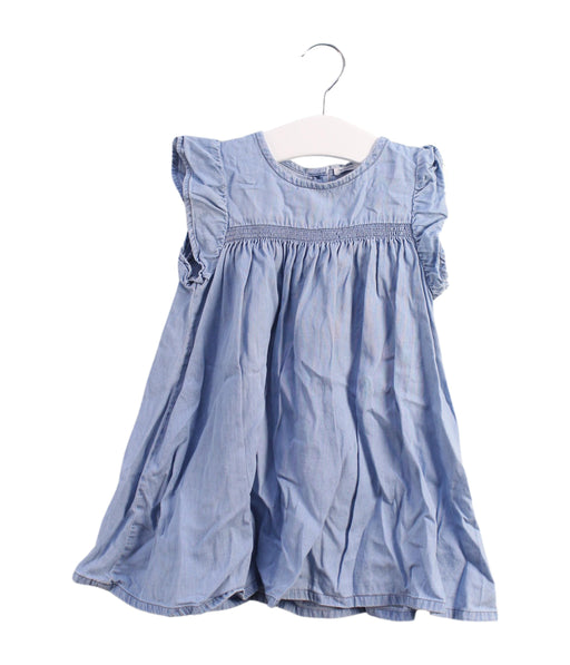 A Blue Short Sleeve Dresses from Bout'Chou in size 2T for girl. (Front View)