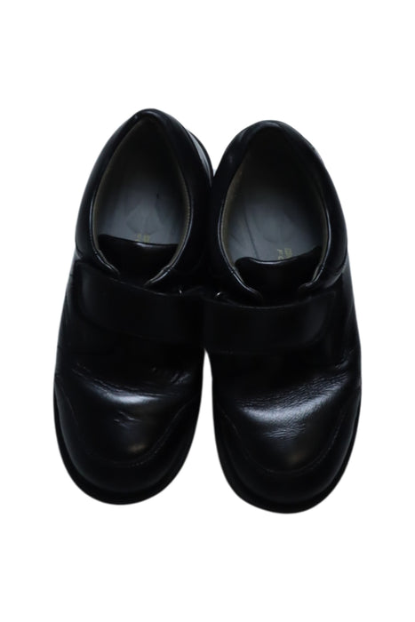 A Black Dress Shoes from Geox in size 10Y for boy. (Back View)