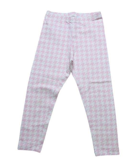 A Pink Leggings from Monnalisa in size 4T for girl. (Front View)