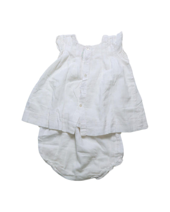 A White Shorts Sets from Bonpoint in size 3-6M for girl. (Back View)